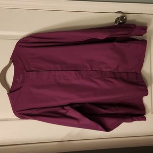 Plus size 2X Scrub Jacket Butter Soft Berry Burst